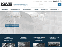 Tablet Screenshot of kpmindustries.com